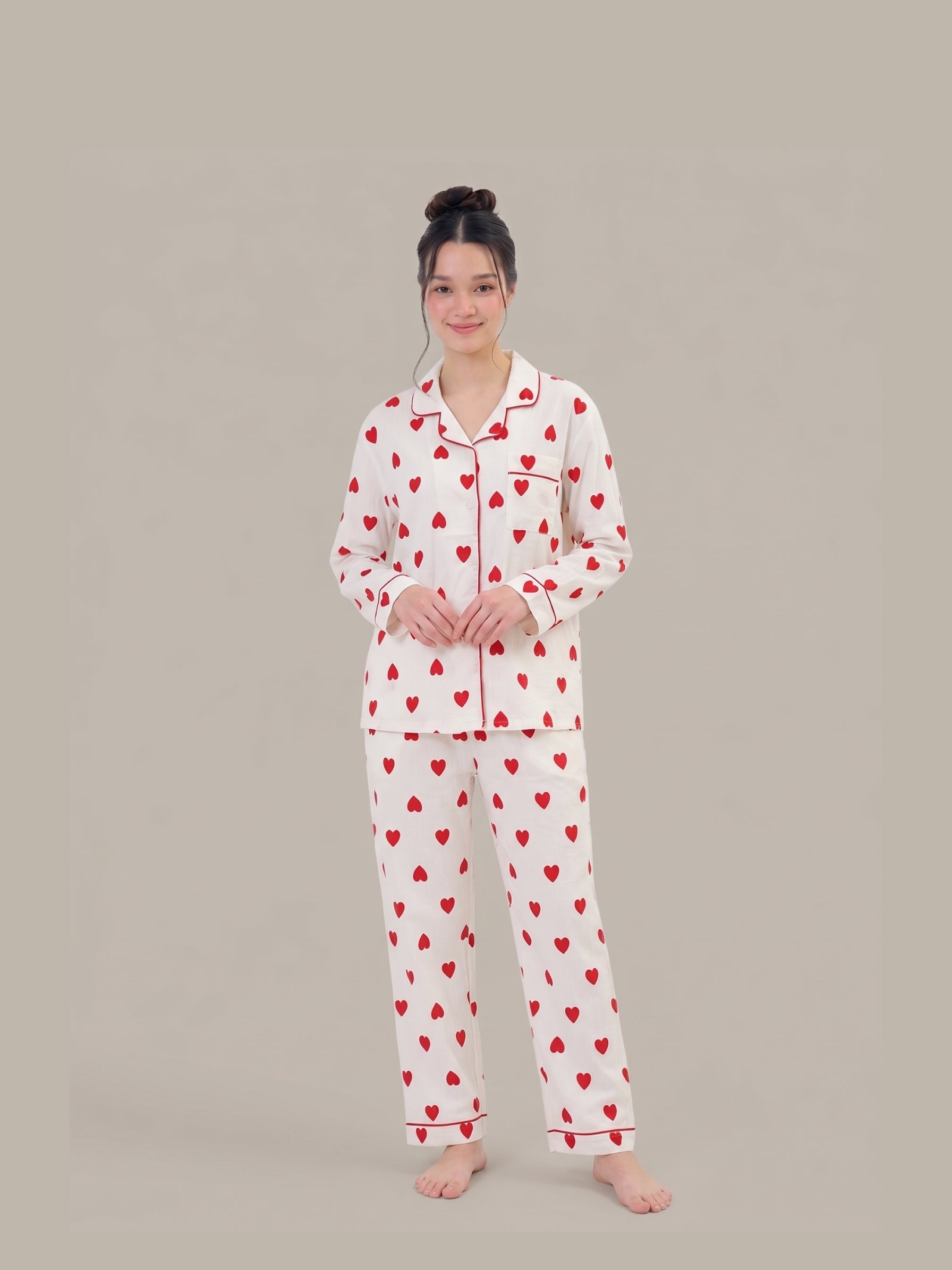 Heart Bliss Imported Cloud Cotton Pajama Set