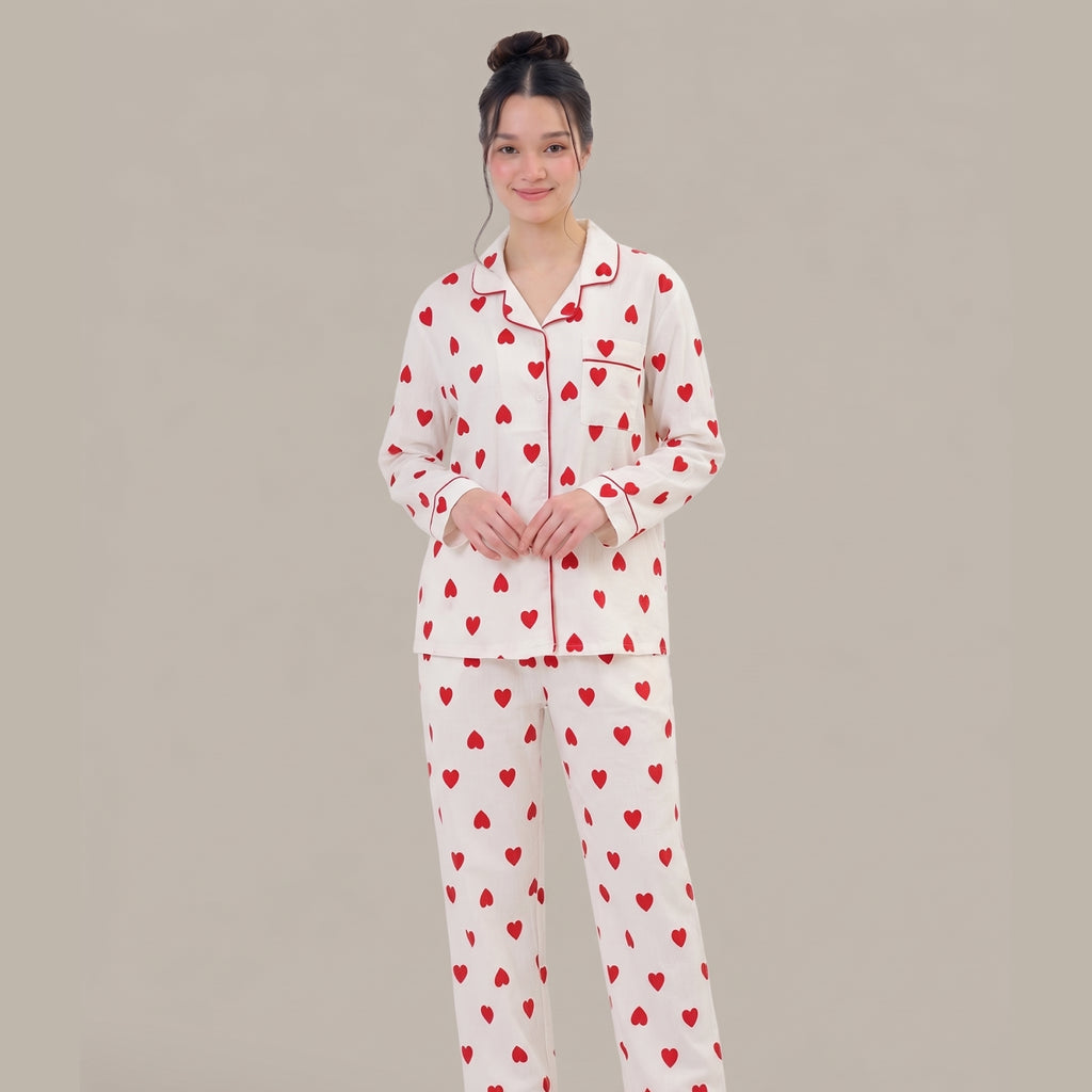 Heart Bliss Imported Cloud Cotton Pajama Set