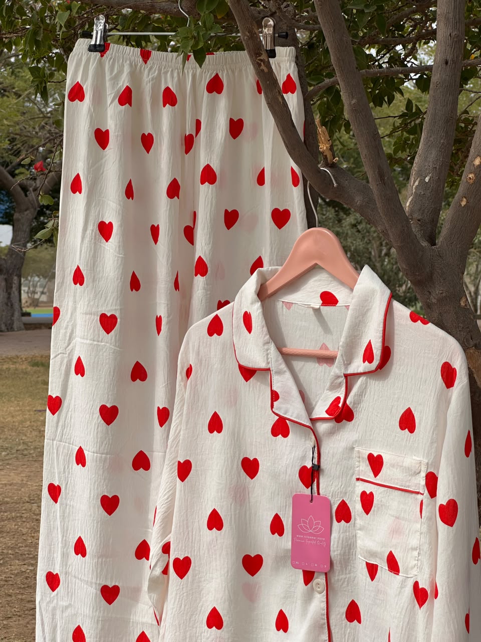 Heart Bliss Imported Cloud Cotton Pajama Set