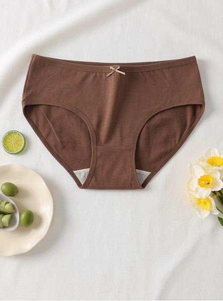 Women's Soft Cotton Mid-Rise Brief Panty
