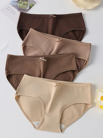 Women's Soft Cotton Mid-Rise Brief Panty